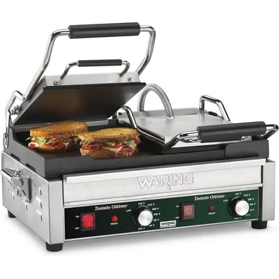 Waring Commercial WFG300 Panini Grill, 23.25x19.25x13.75, Silver