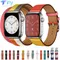 Leather Watch Strap for Apple Watch Ultra 2 Band 49MM 45/44/40/41/42/38MM Watchband Bracelet For