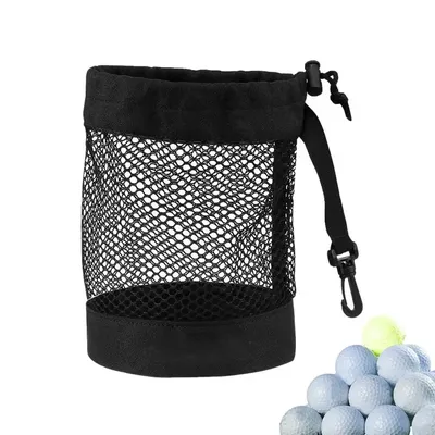 Golf Balls Storage Bag Golf Tees Bag Mesh Nylon Golf Ball Holder Golf Tees Bag Large Capacity