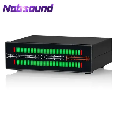 Nobsound 112 Bit LED Sound Level Meter MIC+LINE Music Spectrum Visualizer Audio Analyzer Display