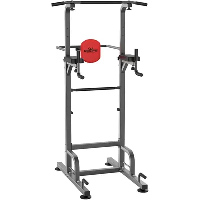 Power Tower Pull Up Bar Station Workout Dip Station for Home Gym Strength Training Fitness Equipment