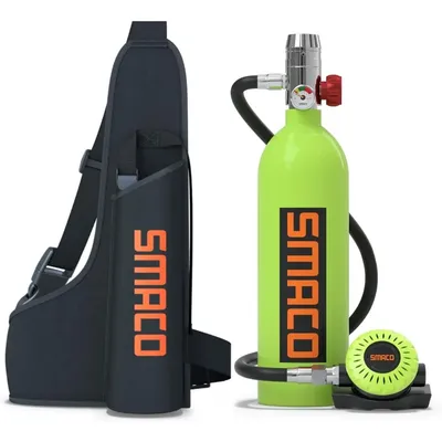 SMACO-Scuba Diving Tank, Diving Gear for Diver, Mini Scuba Tank, Oxygen Cylinder, 15-20 Minutes,