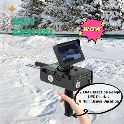 1200M Metal Detector 3D LED Display Equipment To Search for Gold, Silver, Copper, And Diamonds