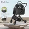 개모차 Pet Stroller Carrier Folding Dog Cat Travel Safe Breathable Portable Lightweight Smooth Ride