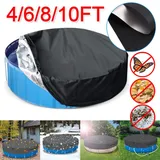 4/6/8/10FT Pool Covers Above Ground Safety Swimming Pool Covers Waterproof Pool Blanket Covers for