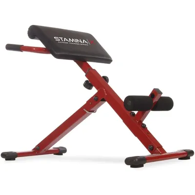 X Adjustable Ab, Back, and Core Strength Exercise, Sit-Up Fitness Hyperextension Weight Bench for