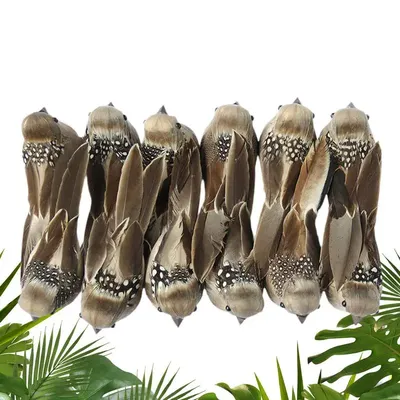 Artificial Birds For Decoration 12pcs Miniature Sparrow Artificial Simulation Birds Decorative Fake