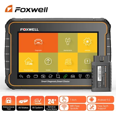 FOXWELL GT60 OBD2 Diagnostic Tool Full System Active Test Car Code Reader 24 Reset Service