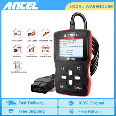 ANCEL MT100 Motorcycle Diagnostic Tool Engine Check Code Reader OBD2 Motorcycle Scanner for YAMAHA