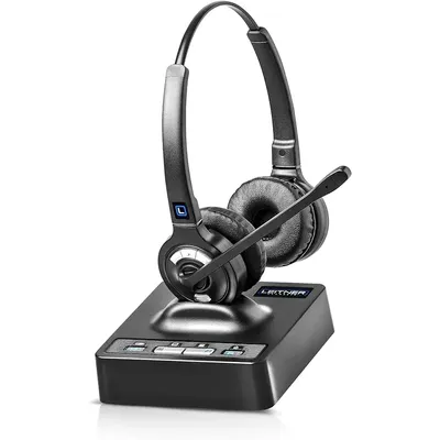 LH275 2-in-1 Wireless Office Headset with Mic – Computer and Telephone Headset – Phone Headsets for