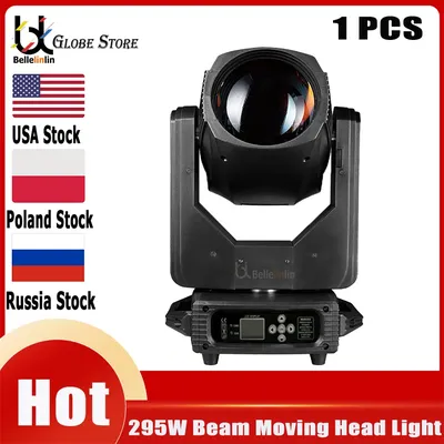 0 Tax 1PCS 12R 295W Beam Moving Head Light 8+18+8 Prism Gobo DMX Stage Lighting Projector DJ Party