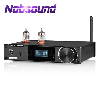 Nobsound HiFi Vacuum Tube Stereo Preamplifier USB DAC Bluetooth 5.0 Receiver S/PDIF D/A Audio