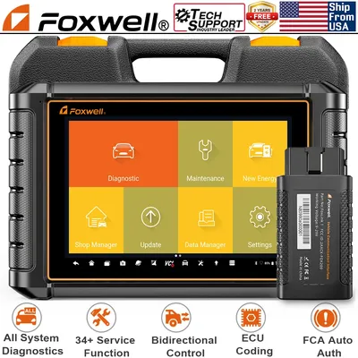 FOXWELL NT909 Bidirectional All System OBD2 Diagnostic Bluetooth Scanner ECU Coding Professional