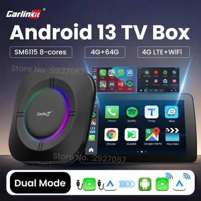 CarlinKit SM6115 CarPlay Ai Box 8 cores Android 13 TV Streaming Box for Car Wireless Car Play