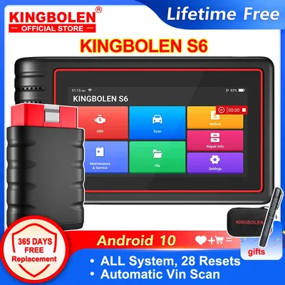 KINGBOLEN S6 OBD Automotive Scanner Bluetooth All System Car Diagnostic Tools 28 Resets