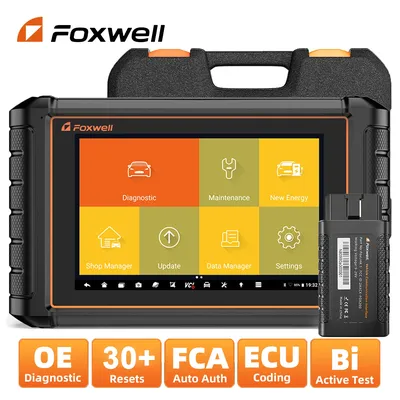 FOXWELL NT909 OBD2 Bidirectional Car Diagnostic Scan Tool All Systems Code Reader 30+ Reset ECU