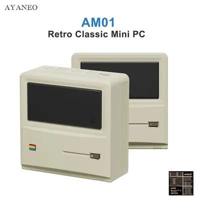 AYANEO AM01 Retro Mini PC AMD Ryzen 7 5800U 32G DDR4 512G/1T SSD NVMe SATA WIFI6 BT5.2 M.2 2230