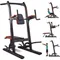 Multifunction Power Tower, with Bench Pull Up Bar Dip Station for Home Gym Workout Strength Fitness