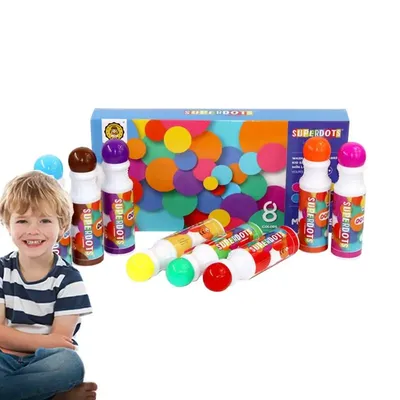 Dot Paint Marker Art Paint Kit For Toddler Activities Fun And Erasable Coloring Pens Dry Erase