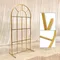 2Pcs 1M Outdoor Wedding Arch Gold Stand Backdrop Iron Birthday Party Props DIY Decor Garden Lawn