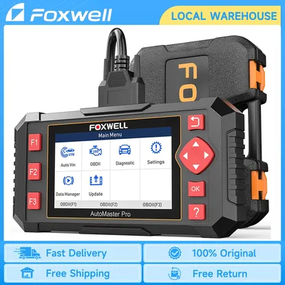 FOXWELL NT604 Elite OBD2 Automotive Scanner Check Engine ABS SRS Transmission Code Reader OBD 2 Car