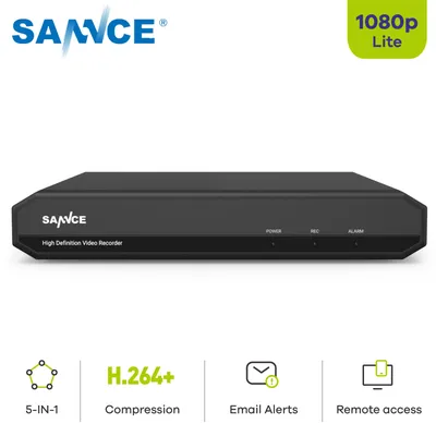 SANNCE 8/16 Channel Digital Video Recorder Full 1080N CCTV DVR Matching analog cameras H.264 1080P Output CCTV Surveillance DVR