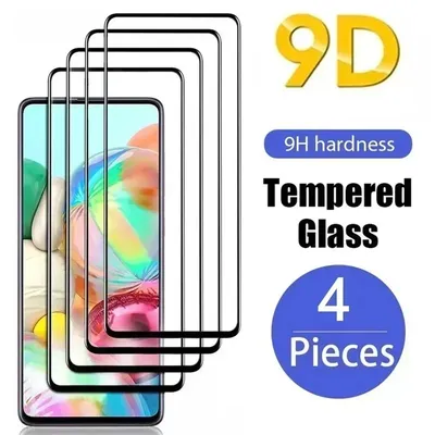 4PCS Full Cover Tempered Glass For Redmi Note 12 11 10 9 8 Pro Plus 5G 11S Screen Protector For