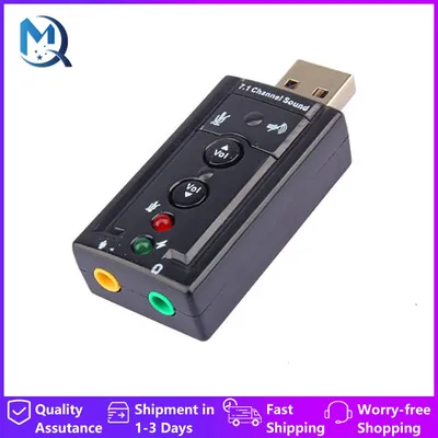 7.1 USB Stereo Audio Adapter Mini External Sound Card for Windows XP/2000/Vista/7 USB Audio Adapter