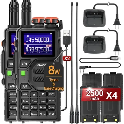 Baofeng UV-K5 PLUS Walkie Talkie Multi Band 8W Wireless Copy Frequency 999Channels NOAA FM Type-C