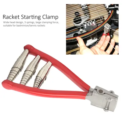 Badminton Racket Starting Stringing Clamp Tennis Racket 3 Spring Starter Stringing Tool