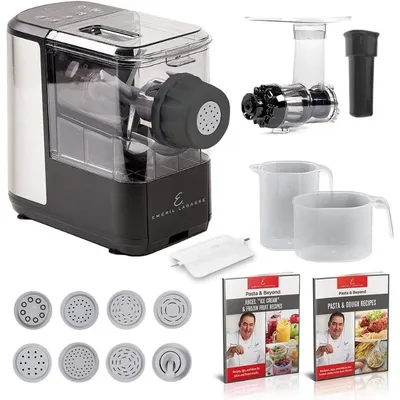 EMERIL LAGASSE Pasta & Beyond, Automatic Pasta and Noodle Maker with Slow Juicer - 8 Pasta Shaping