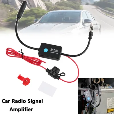 ANT-208 12V Car Automobile FM AM Radio Signal Amplifier Aerial Antenna Auto FM Antenna Booster