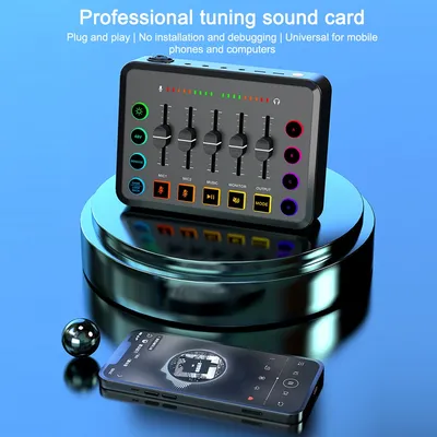 F9 Audio Sound Card USB External Headset BM-800 Microphone Webcast Live Broadcast Sound Card sound