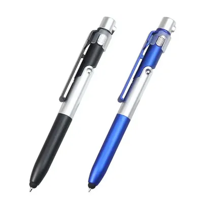 Capacitive Ballpoint Pen Mobile Phone Stand Touch Screen Capacitive Pen Adjustable Angle with LED