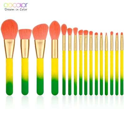 Docolor 16pcs Makeup Brushes Set Foundation Powder Contour Eyeshadow make up brushes Professional