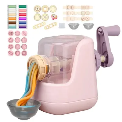 Color Dough Play Noodle Machine Dough Kit Noodle Maker Ice Cream Party Play Food Set For Kids