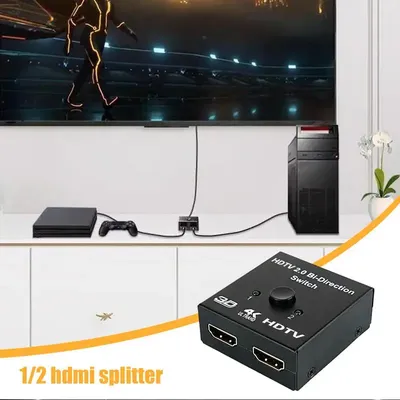 Video Splitter 1 In 2 Out 1 In 2 Out Display Duplicator 3D Resolutions Display Duplicator Video