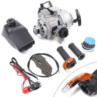 49cc 2 stroke Pull Start Engine Motor Mini Pocket Quad Dirt Bike ATV w/Fuel Tank