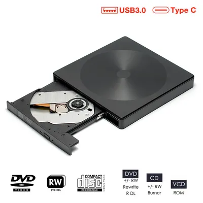 USB 3.0 DVD Drive External Optical Drives Enclosure SATA to USB External Case CD-ROM DVD-ROM Optical