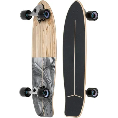 Cruiser Skateboard with Carving Truck, Concrete surfing, the swell 33” , Customizable ride, Flow