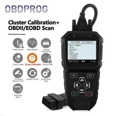 OBDPROG MT401 Cluster Correction Tool OBD2 Scanner Cluster Adjust Diagnose Cluster Reset Diagnostic