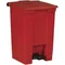 Legacy Step-On Trash Can/Container Wastebasket 12-Gallon Bin Red Household Cleaning Tools