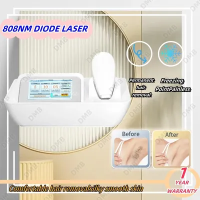 w NEW 808nm Hair Removal Device Laser Epilator Machine Fast Lasting ICE Cold Full Body Household