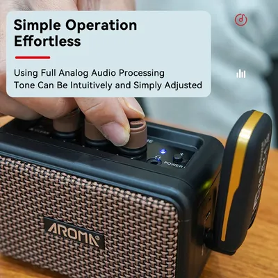 Mini Guitar Amplifier 5W Electric Guitar Amp Small Practice Guitar Amp with Bluetooth Clean &