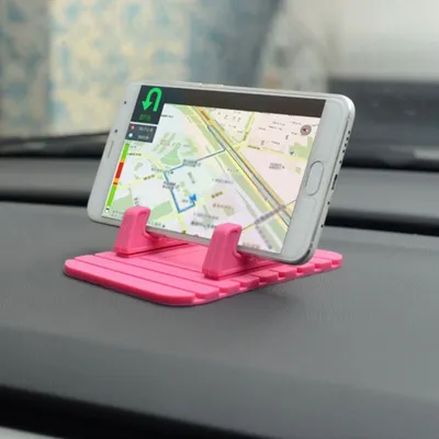 Silicone Anti-slip Phone Holder Car Dashboard Mount Stand GPS Bracket For iPhone14 15 Samsung Xiaomi