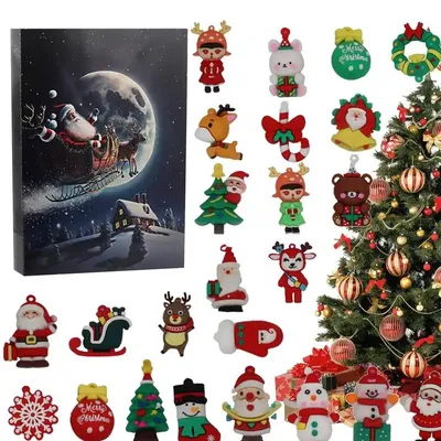 Christmas Doll Advent Calendar 24 Days Doll Advent Calendar Christmas Cute Figures Doll Advent