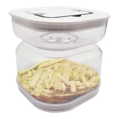 Pickles Jar Dry And Wet Dispenser Pickle And OlivesHourglass Jar Cucumber Container For Kitchen Food