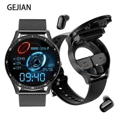 X10 Smart Watch Two In One TWS Wireless Bluetooth Call Headset Full-Touch Large Screen Heart Rate