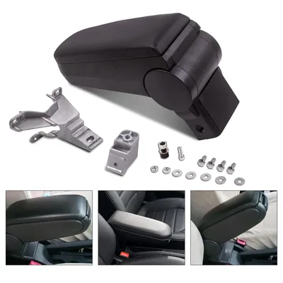 1x Black Center Console Armrest Storage Box fit for VW Golf Jetta Bora 1998-2004 for Volkswagen