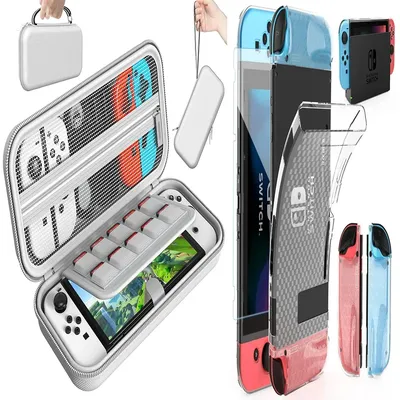 HSTOP Switch Carrying Case Compatible with Nintendo Switch OLED Portable Travel Carry Case for